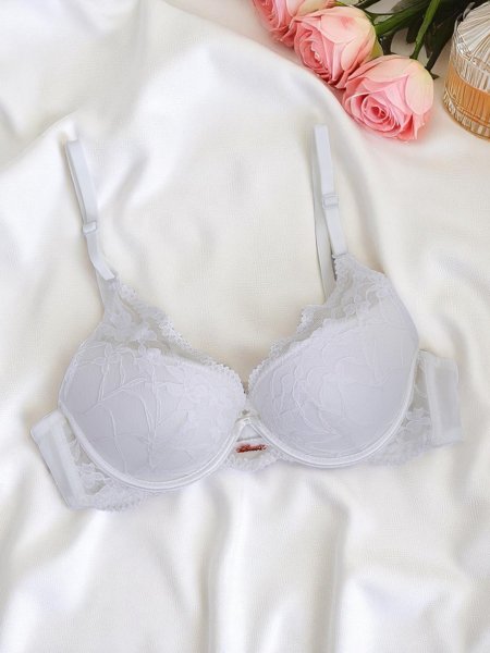 Royalfashion Damski biustonosz push- up z koronką Luna Push-Up