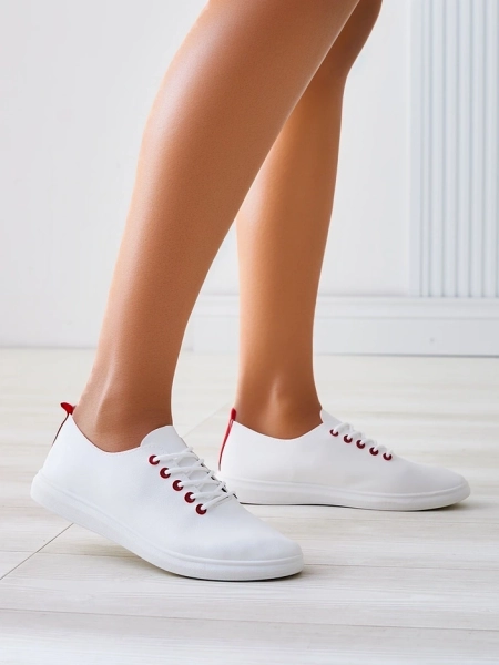 Royalfashion Damskie eko skórzane trampki Erenne