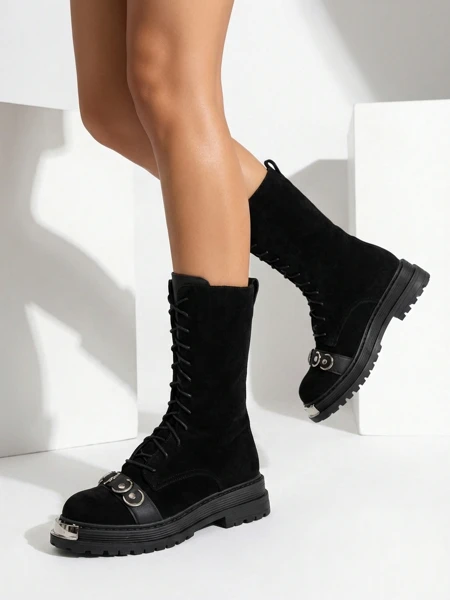 Жіночі черевики на шнурівці Royalfashion Werces