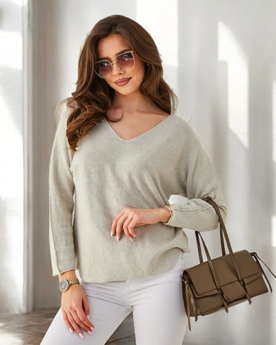 Royalfashion Wiskozowy cienki damski sweterek