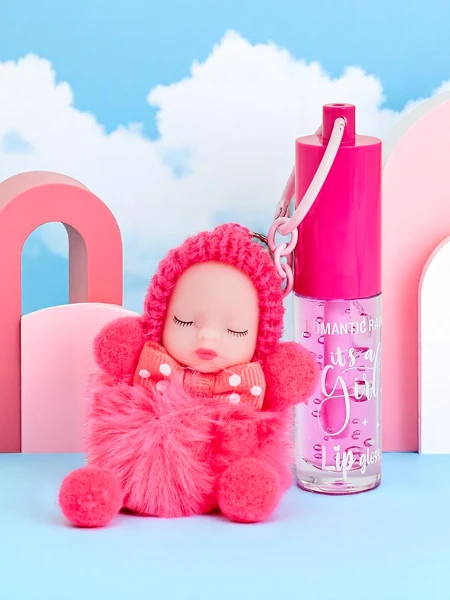 Błyszczyk do ust dla dzieci z laleczką Fuchsia