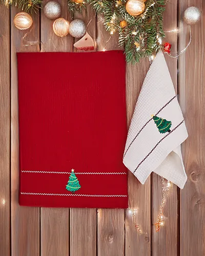 Royalfashion Świąteczny komplet ręczników Happy New Year