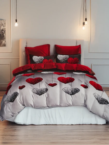 Royalfashion Wzorzysta pościel 180x200 komplet 3 CZĘŚCI