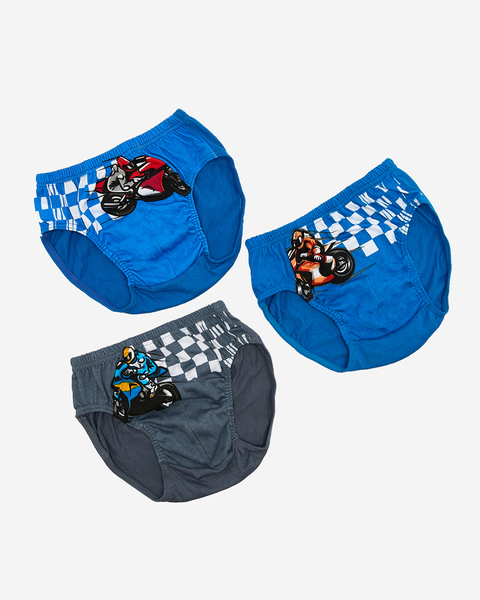 Royalfashion Kolorowe chłopięce majtki 3/pak