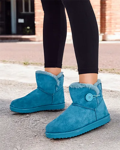 Royalfashion Krótkie buty a'la śniegowce damskie Malla