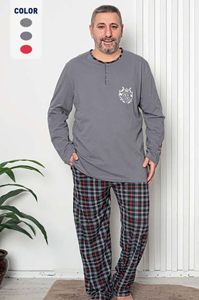 Піжама чоловіча Royalfashion сіра