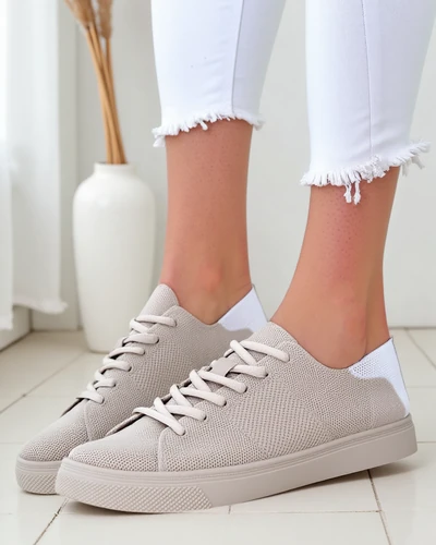 Royalfashion Damskie materiałowe buty sportowe Esellaf