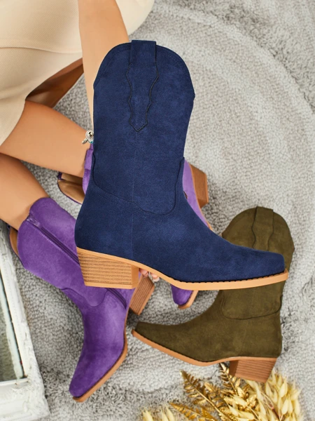 Kowbojki damskie eko zamszowe SpireHush