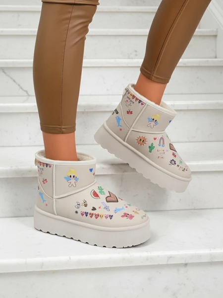 Śniegowce damskie na Grubej Podeszwie Lemuria Furrini