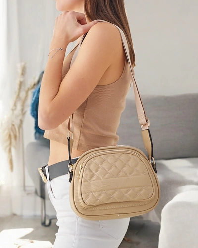 Royalfashion Owalna mała damska torebka z eko skóry