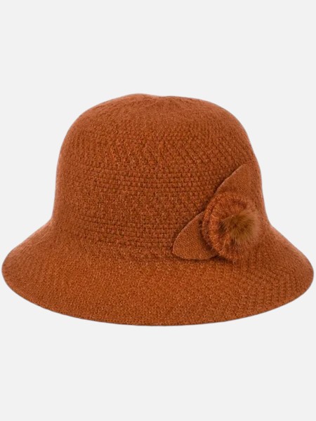 Kapelusz damski melonik z ozdobą Ella Mae