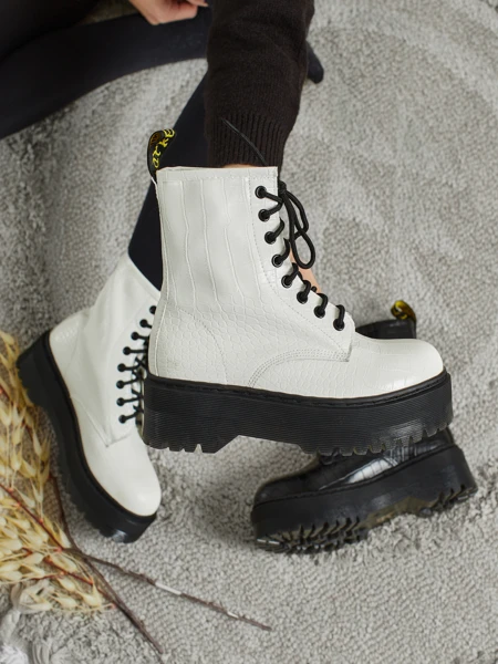 Damskie botki workery z tłoczeniem Arvessa