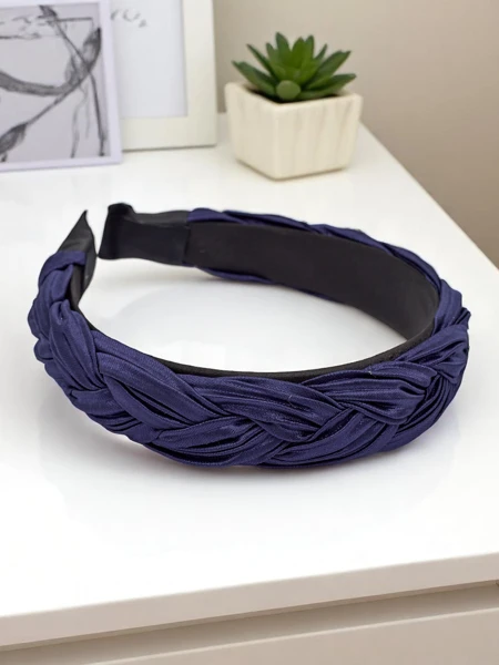 Royalfashion Pleciona opaska do włosów karbowana Nina