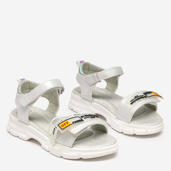 Сріблясті блискучі босоніжки для дівчат Lorij - Взуття
