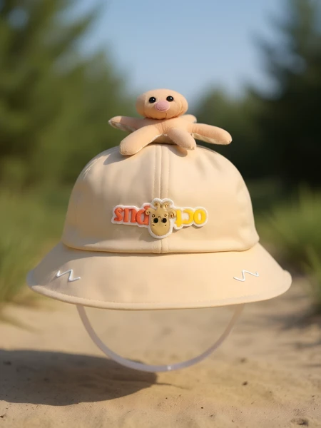 Royalfashion Dziecięcy Kapelusz typu Bucket "Wesołe Naszywki"