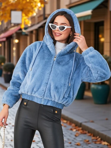 Royalfashion Kurtka damska z imitacji futra