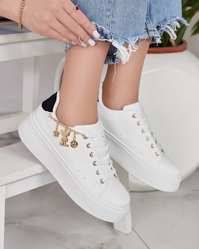 Royalfashion Sportowe sneakersy damskie z ozdobą Gonemi