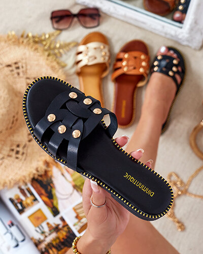 Royalfashion Damskie klapki na płaskiej podeszwie Erole