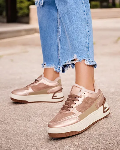 Royalfashion Sneakersy damskie z ociepleniem Garres