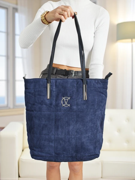 Torebka damska shopper eko zamszowa Caryenne