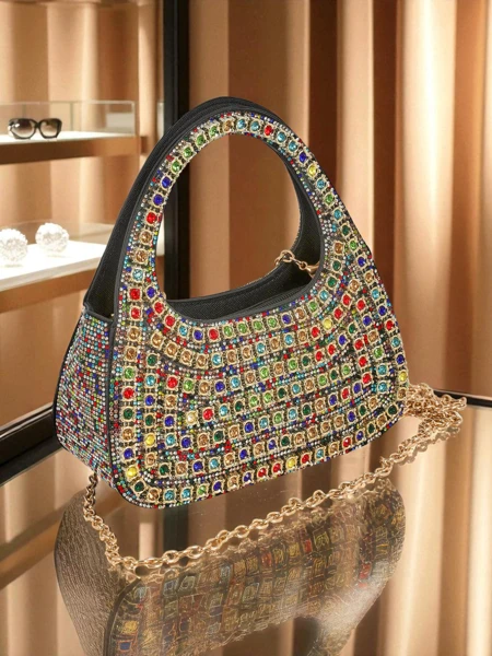 Royalfashion Kopertowa torebka damska z cyrkoniami Myra Quill