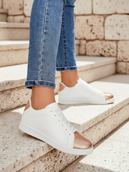 Damskie sneakersy Athena Rosa skóra ekologiczna - kolekcja wiosna/lato