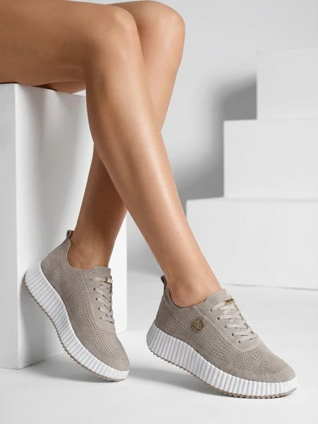 Royalfashion Sportowe sneakersy damskie ażurowe Tobin