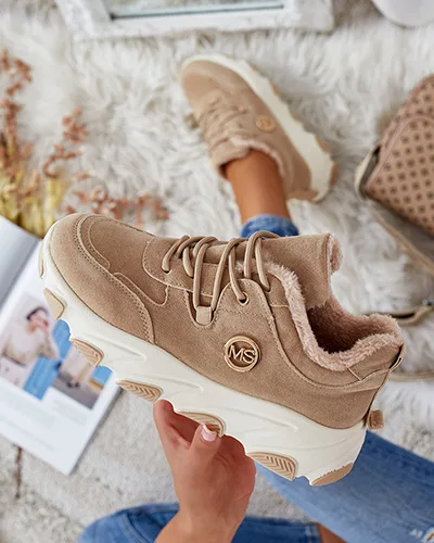 Royalfashion Sneakersy damskie z ociepleniem Caromi