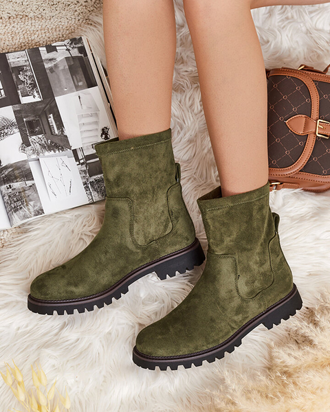 Royalfashion Eko-zamszowe damskie botki Gebimma