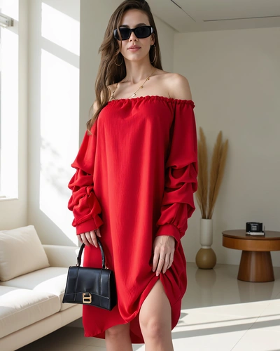 Royalfashion Гладке жіноче плаття а-ля Іспанія з воланами