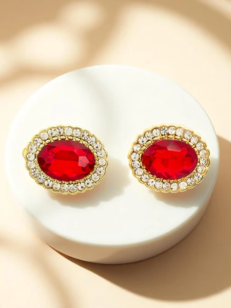 Royalfashion Жіночі кліпси з кристалом і кубічним цирконієм