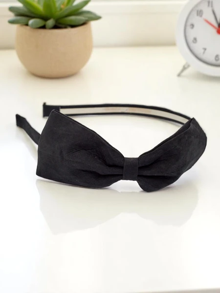 Royalfashion Opaska do włosów z kokardką Lila