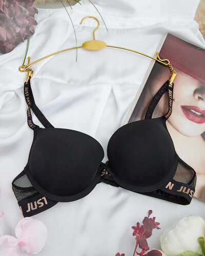 Royalfashion Damski biustonosz zdobiony napisami