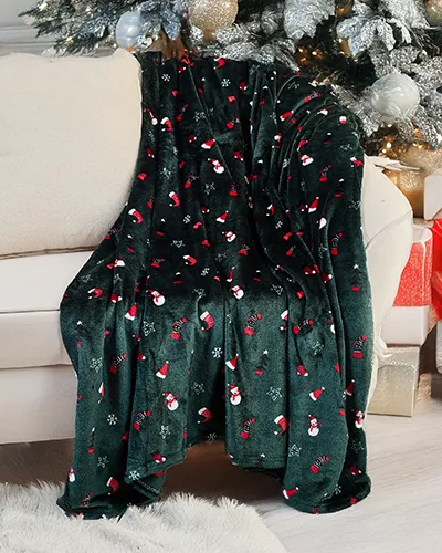Royalfashion Świąteczny koc narzutka 200x220