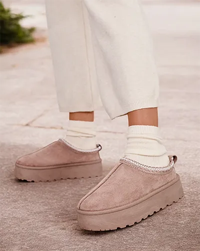 Royalfashion Krótkie buty a'la śniegowce damskie Zommy