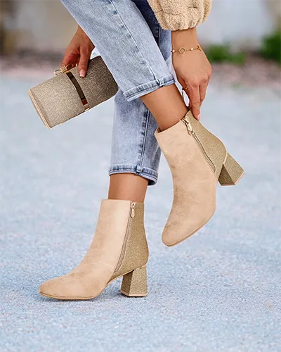 Royalfashion Botki damskie na słupku Boratos