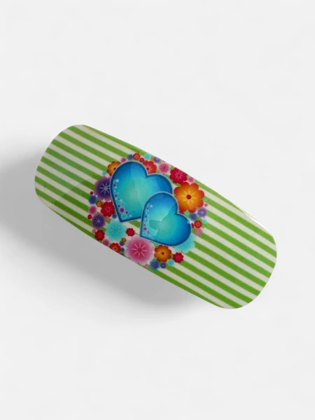 Kolorowa Spinka do włosów dziecięca z serduszkami