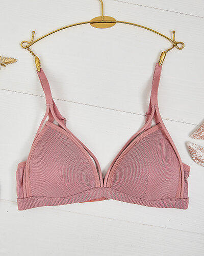 Royalfashion Damski biustonosz z ozdobnymi paseczkami