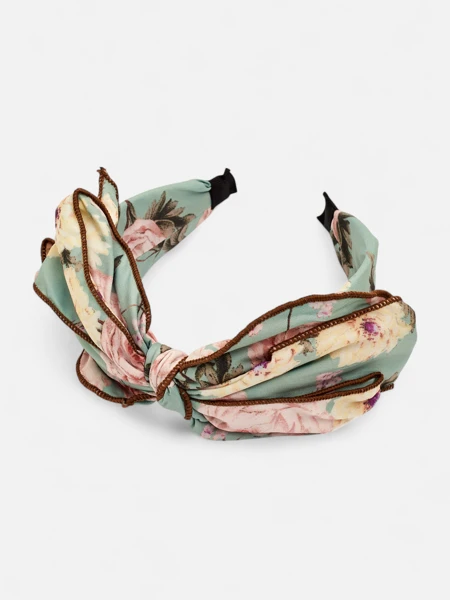Royalfashion Opaska do włosów z kokardą w kwiaty