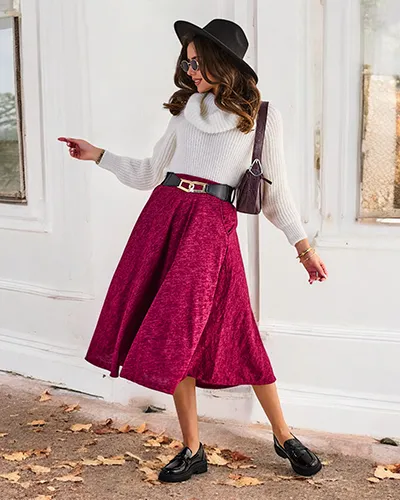 Royalfashion Damska spódnica midi