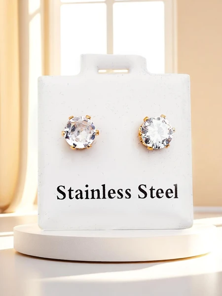 Royalfashion Kolczyki damskie kółeczka z cyrkoniami