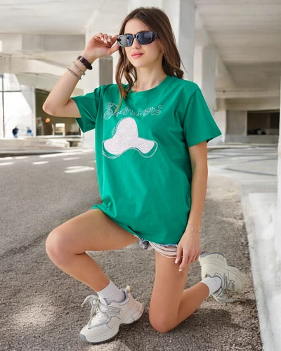 Royalfashion Жіноча блуза з котону з принтом