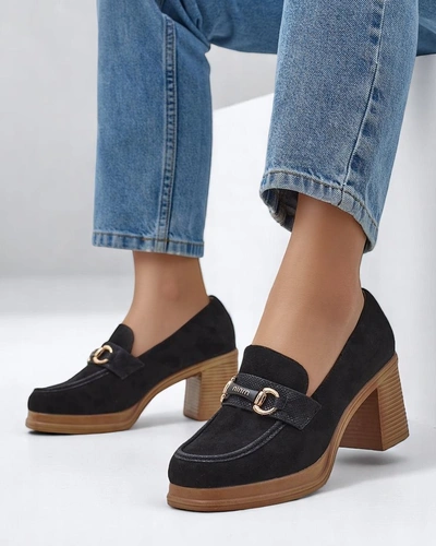 Royalfashion Mokasyny damskie na słupku Apareus