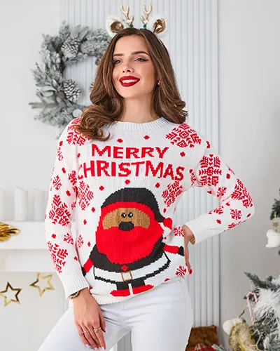 Royalfashion Жіночий різдвяний светр із Сантою