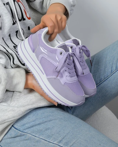 Royalfashion Sportowe sneakersy damskie na platformie Revided