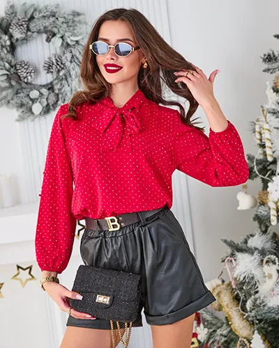 Royalfashion Koszula damska z cyrkoniami