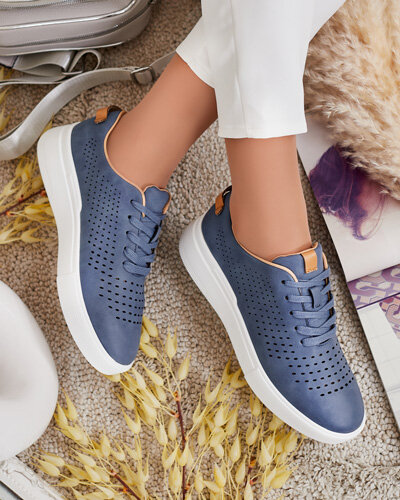 Royalfashion Damskie ażurowe buty sportowe Deromias