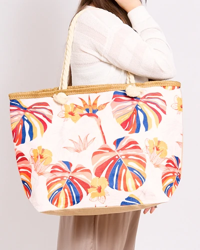 Royalfashion Duża torba materiałowa z printem