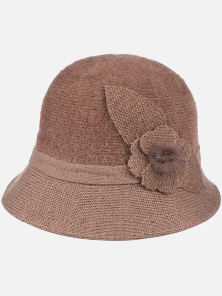 Kapelusz damski melonik z ozdobą Pearl Belle
