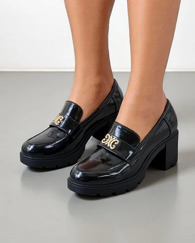 Royalfashion Mokasyny damskie na obcasie Blascos